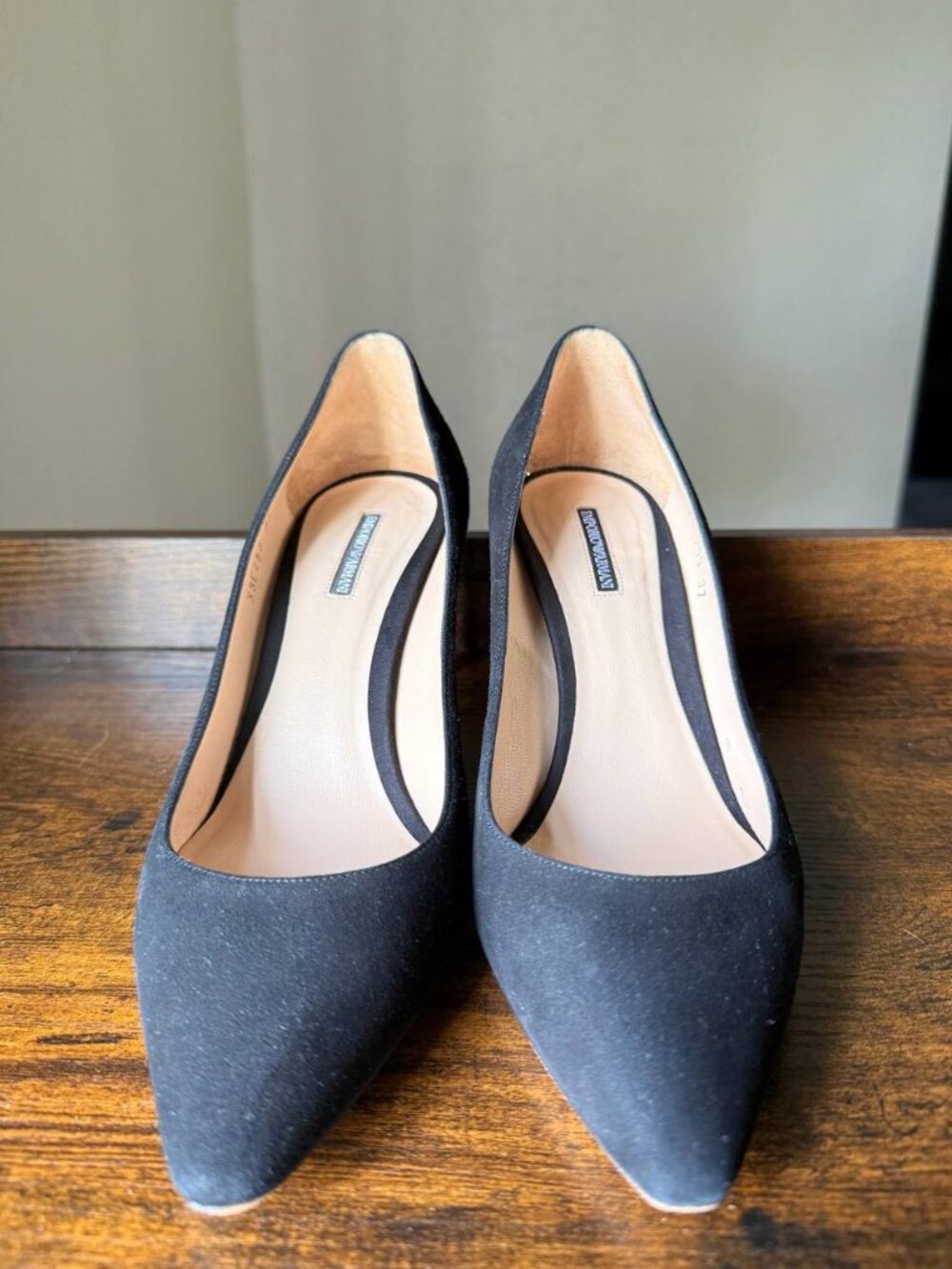 Emporio Armani heels 100% leather size 6.5 US(37 EU) $150